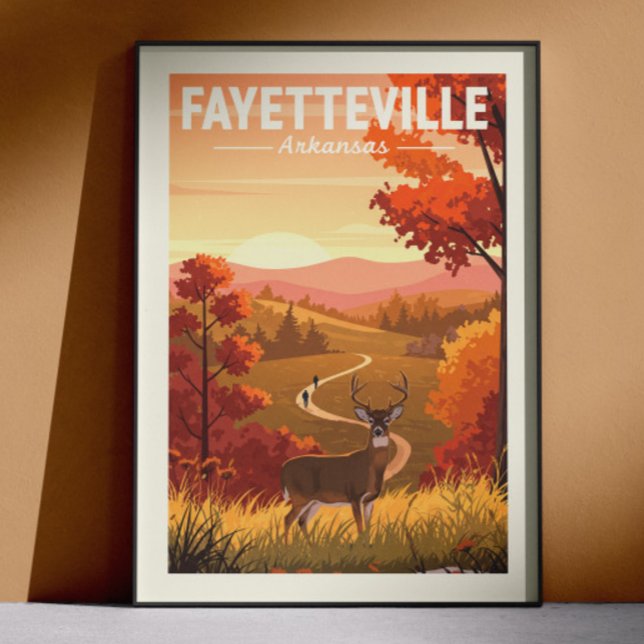 Póster Fayetteville Arkansas vintage (Subido por el creador)