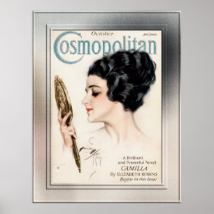 Póster FC cosmopolita octubre 1917 por Harrison Fisher