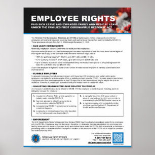 PÓSTER FCRA - PRIMERA LEY DE RESPUESTA DE CORONAVIRUS DE 