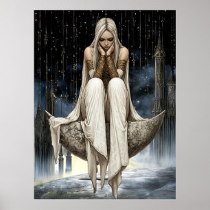Póster FD2 32 Diosa de la Luna Creciente Encantada
