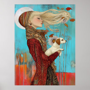 Póster *~* FD2 Chicas de otoño de otoño de Bonito Retro 1