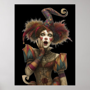 Póster FD2 Circus Clown Art 15 Vintage Retro Carnaval