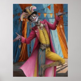 Póster FD2 Circus Clown Art 29 Vintage Retro Carnaval