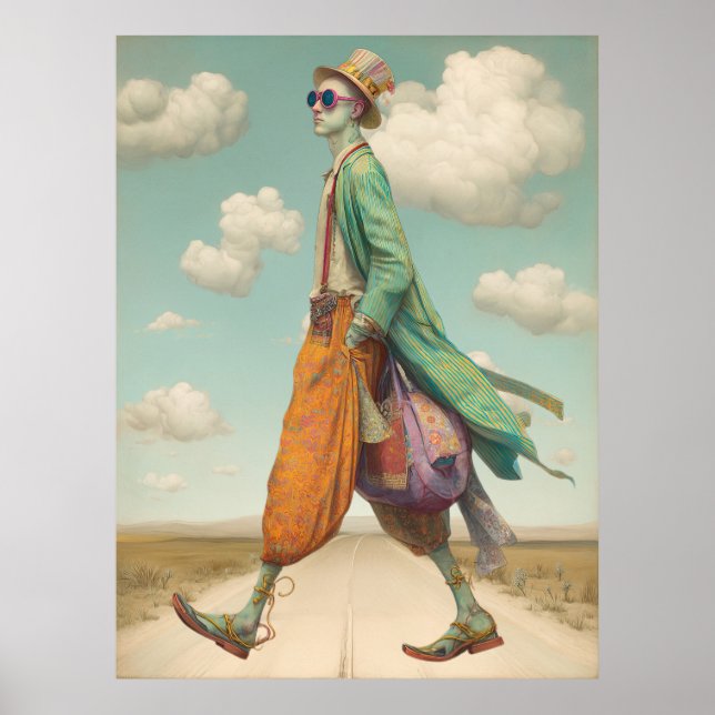 Póster *~* FD2 Elegante joven Boho MAN Cocktail 17 (Frente)