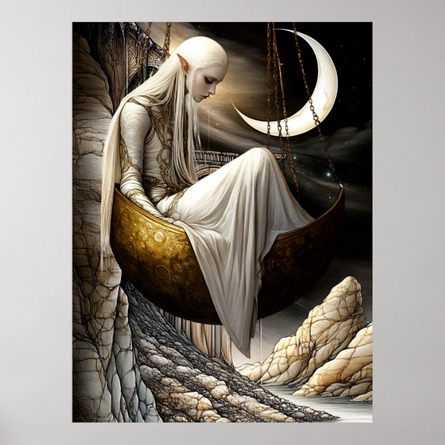 Póster FD2 Encantada Diosa de la Luna Creciente 35 (Frente)