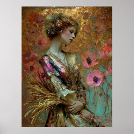 Póster - FD2 Encantadora Fantasía Soñadora Musa Iridescen
