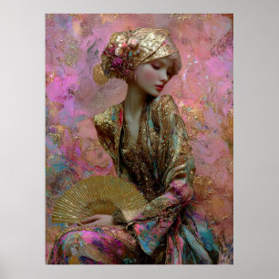 Póster - FD2 Encantadora Fantasía Soñadora Musa Iridescen