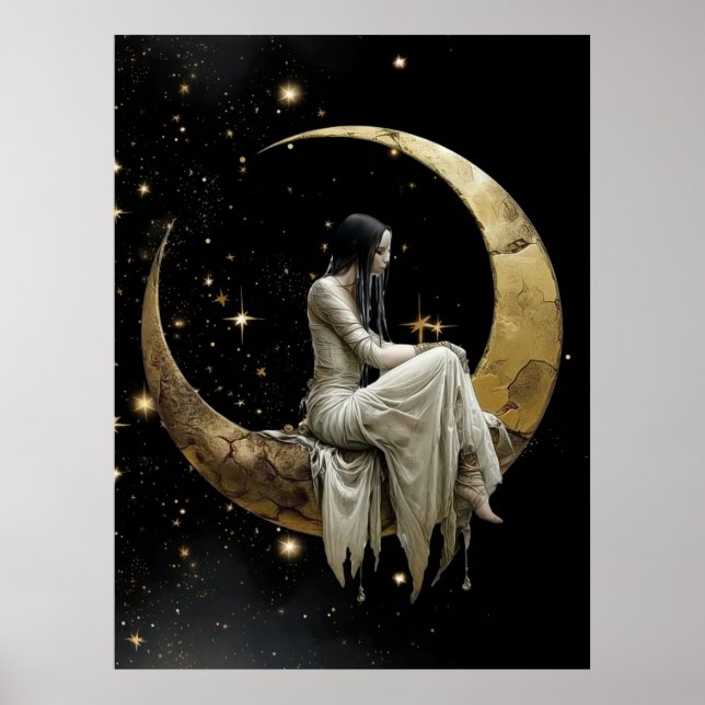Póster FD2 Enchanted 9 Crescent Moon Goddess (Frente)
