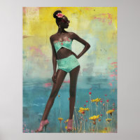 *~* FD2 Negrita Tropical Black Woman Bun 14