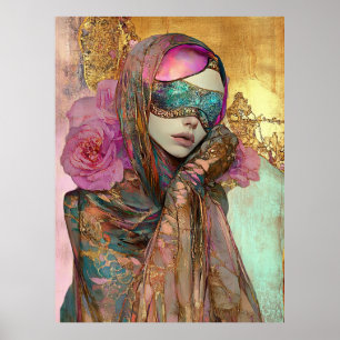 Póster *~* FD2 Ornate Nouveau Fantasía Mujer Etérea  11