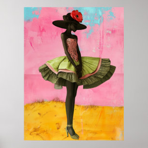 Póster *~* FD2 Vibrante Gorra de Diosas Negras Tropicales