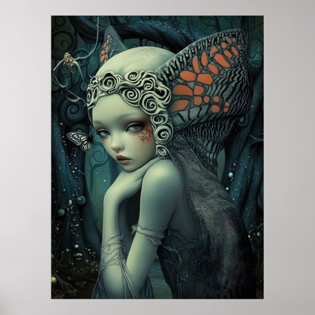 Póster *~* FD3 Bosque mágico Nymph Fantasy 13 (Frente)