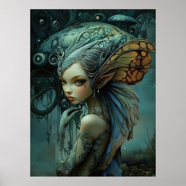 Póster *~* FD3 Forest Nymph Fantasy Art 17 (Frente)