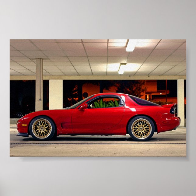 Póster FD RX-7 de Rey (Frente)