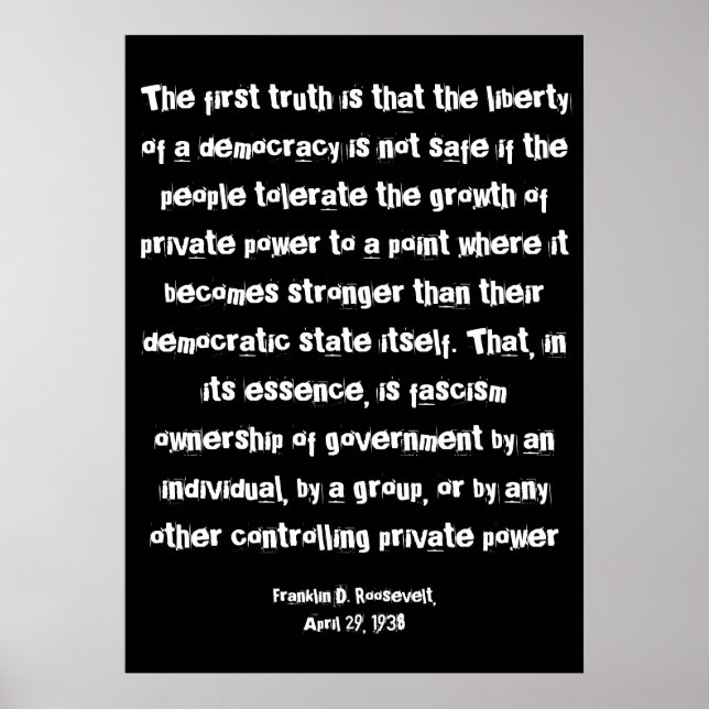 Póster FDR - América corporativa (Frente)