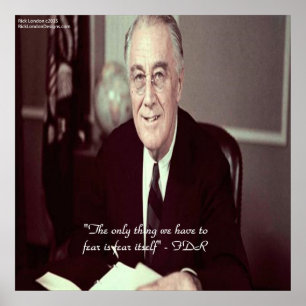 Póster FDR y nada que temer Poster de citas