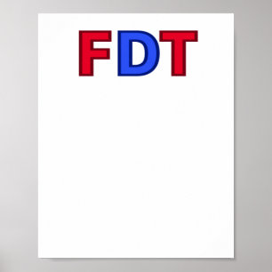 Póster Fdt - Por el Pegatina Donald Trump