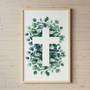 Póster fe cristiana, cartel de valor papel (semi brillo)