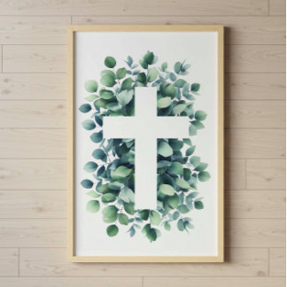 Póster fe cristiana, cartel de valor papel (semi brillo)