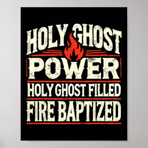 Póster Fe cristiana del poder fantasma