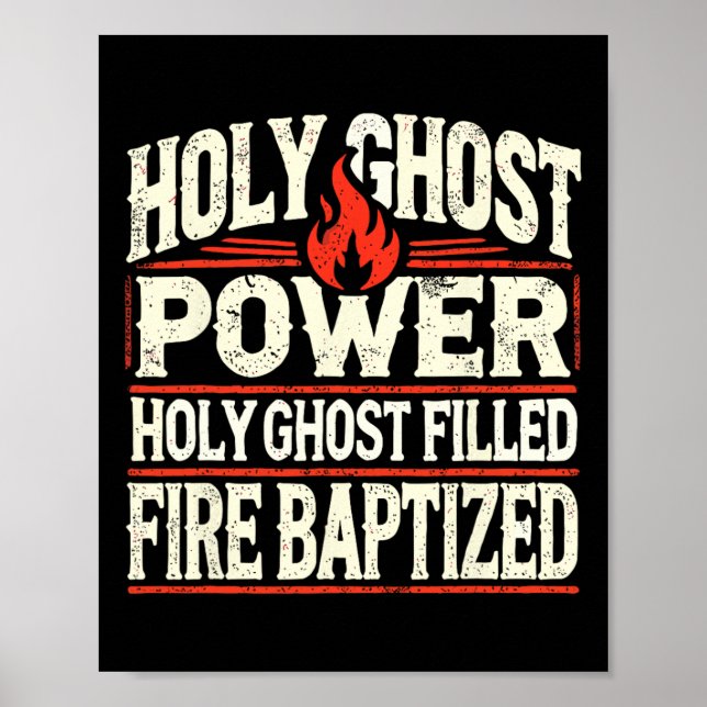 Póster Fe cristiana del poder fantasma (Frente)