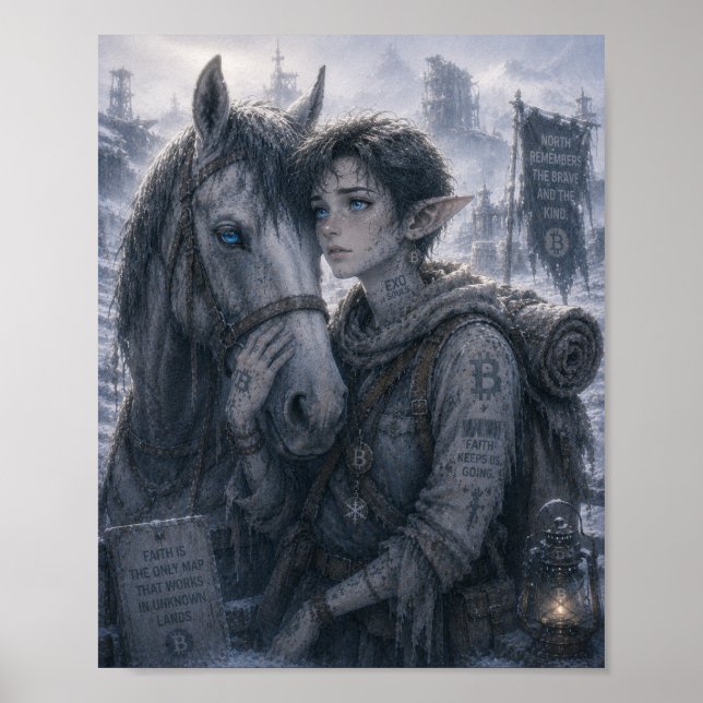 Póster Fe / Cuidador de Caballos / Frontera Norte (Frente)