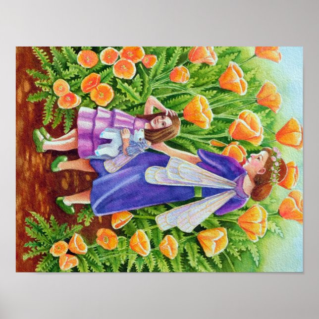 Póster Fe de amapola con juguete de Unicorn (Frente)