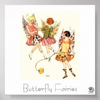 Póster Fe de la mariposa de los años 1930