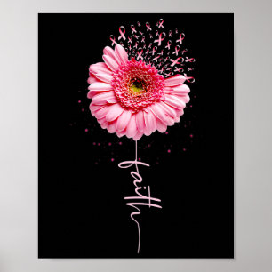 Póster Fe del Cáncer de Mama Awaren el Cáncer de Mama con