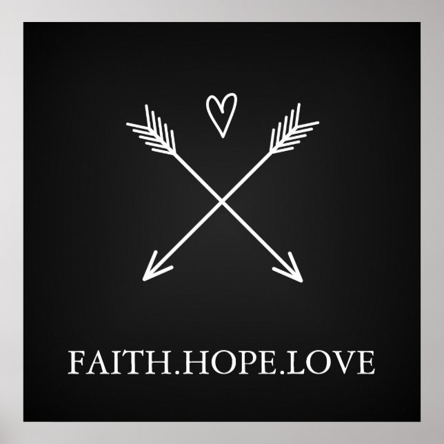 Póster Fe, esperanza amor (Frente)
