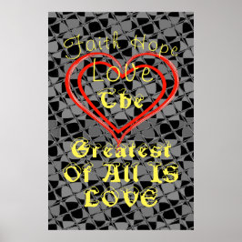 Póster Fe, esperanza y amor