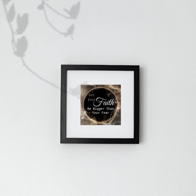 Póster Fe más grande que el miedo motivacional (Subido por el creador)