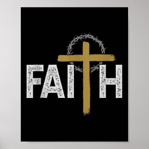 Póster Fe Religiosa Biblia Jesús Católica Cristiana Tan