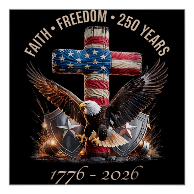 Póster Fe y Libertad 250 Años (Anverso)
