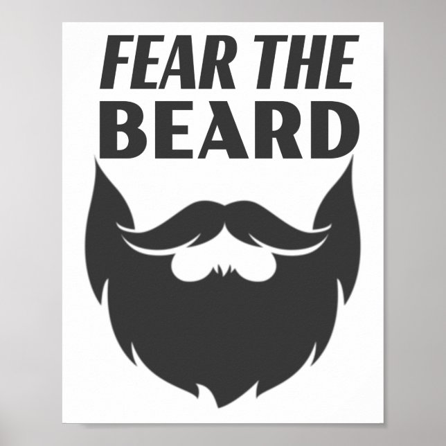 Póster Fear the Beard (Frente)