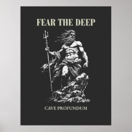 Póster Fear the Deep – Poseidon Mythic 