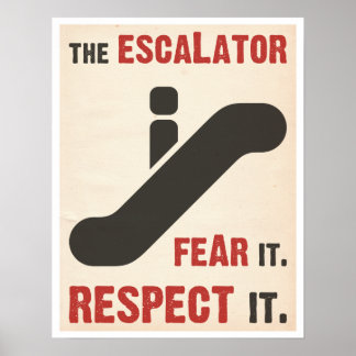 Póster Fear the Escalator