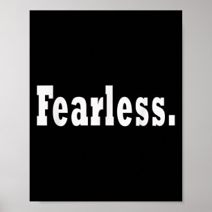 Póster Fearless Motivation Entrepreneur Workout Gym Fitne