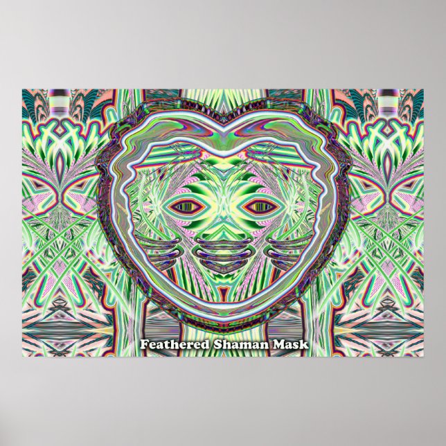 Póster Feathered Shaman Mask poster (Frente)