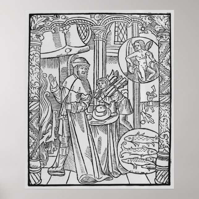 Póster Febrero, escena interior, Aquarius (Frente)