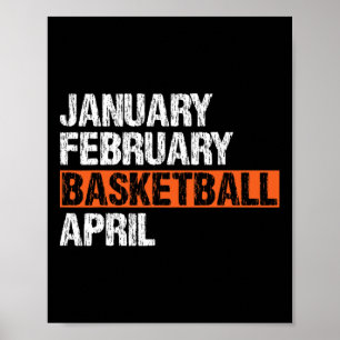 Póster Febrero Febrero Baloncesto Abril Fun Apparte Vint