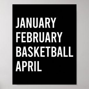 Póster Febrero Febrero Baloncesto Baloncesto Fun Balonces