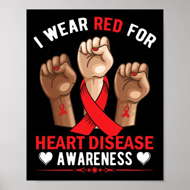 Póster Febrero Usamos Conciencia Americana Sobre Enfermed (Frente)