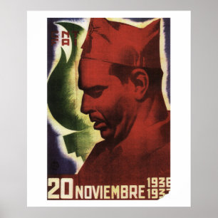 Póster Fecha de la muerte de Durruti en un Poster de prop