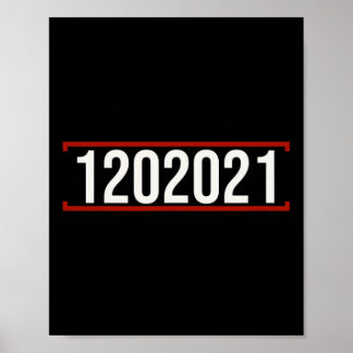 Póster Fecha del día de la inauguración Anti Trump 86 45 