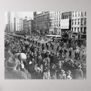 Póster Federación americana alemana Nueva York NY 1939