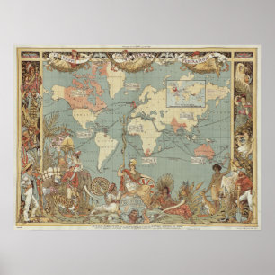 Póster Federación Imperial 1886 Walter Crane