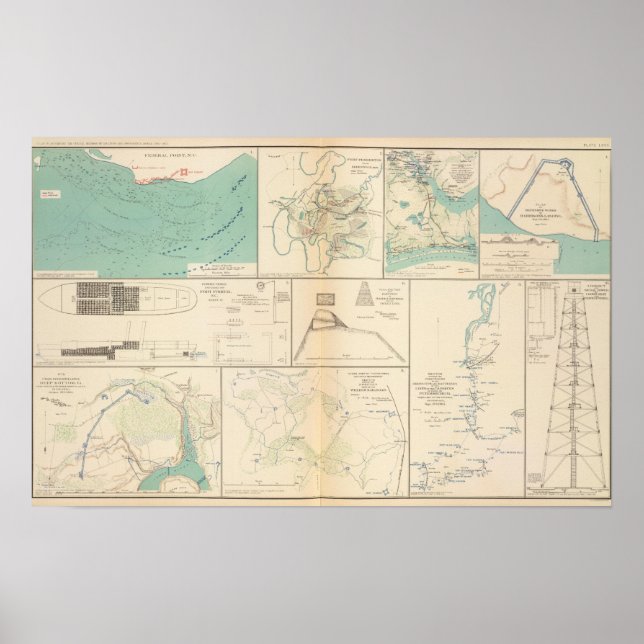Póster Federal Pt, NC Ft Pemberton (Frente)