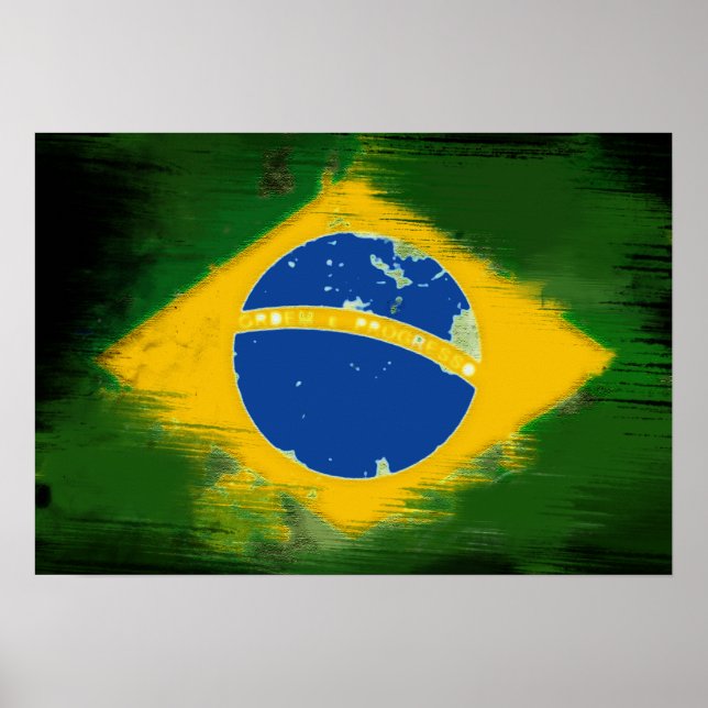 Póster Federative Republic of Brazil flag (Frente)