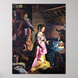 Póster Federico Barocci - nacimiento de Cristo